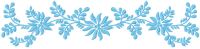 Blue decoration 2 embroidery design