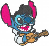 Stitch Guitar embroidery design