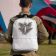 teen's backpack eagle gaze embroidery design