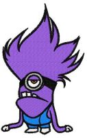 Purple Minion embroidery design