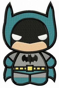 Gloomy Batman embroidery design