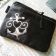 Leather small case with anchor and lifebuoy embroidery design