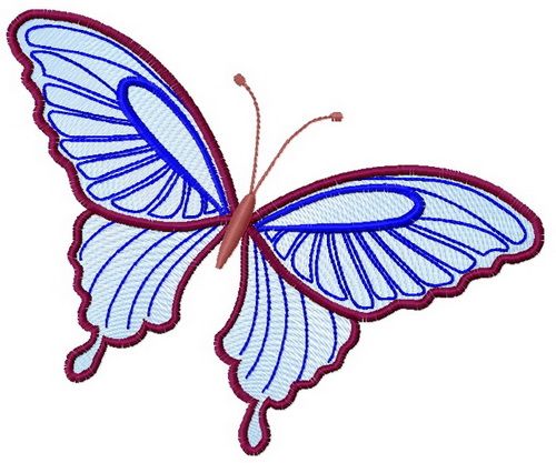 Butterfly 18 machine embroidery design