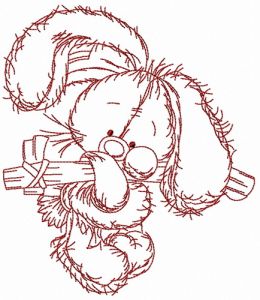 I miss you 4 embroidery design