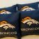 Blue pillowcases with Denver Broncos Logo design embroidered