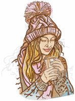 My hot coffee embroidery design