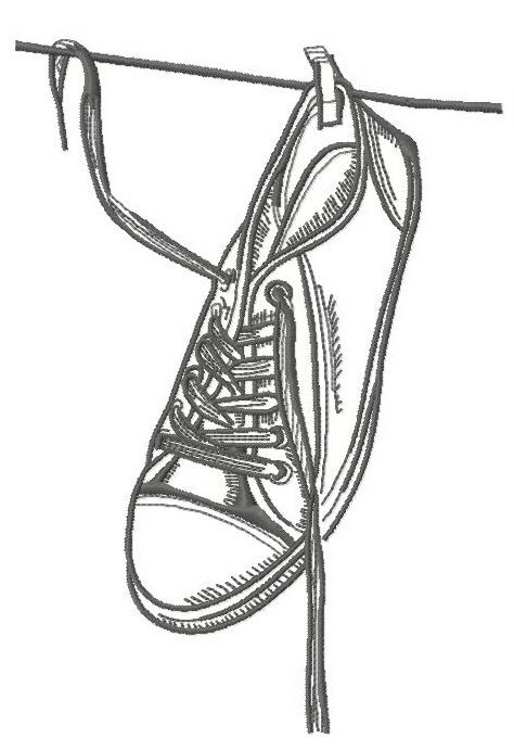 Wet gumshoes 3 machine embroidery design