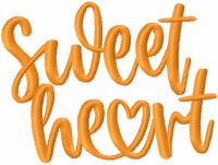 Sweet heart free embroidery design