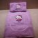 Pink embroidered towel with Hello Kitty Ballerina 