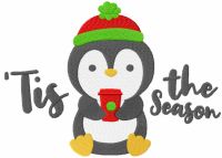 Tis the season embroidery design
