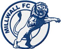 Millwall Football Club logo embroidery design