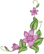 Flower element 6 embroidery design