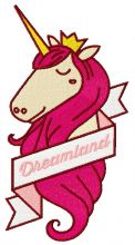 Unicorn from Dreamland 2 embroidery design
