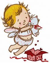 Baby cupid 5 embroidery design