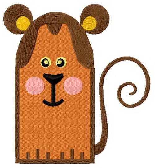 Monkey glove machine embroidery design