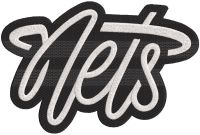 Brooklyn Nets Alternate Logo 2022 embroidery design