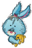 Bunny the ballerina 3 embroidery design