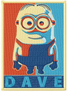 Dave embroidery design