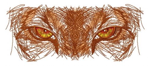 Predator watching you machine embroidery design