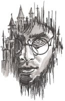 Harry hogwarts mystery embroidery design