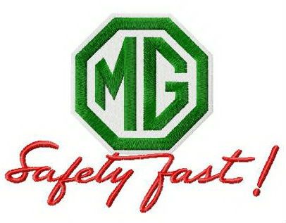 MG Logo Rhinestones Emblem Sticker