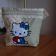 Beige cute embroidered textile bag with Hello Kitty