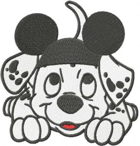 Mickey hat for puppy  embroidery design