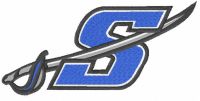 Sartell Sabres logo embroidery design