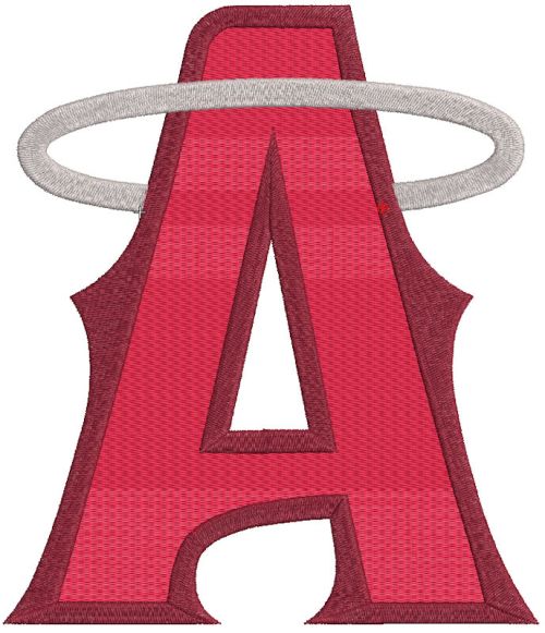 Los angeles angels Cap logo embroidery design