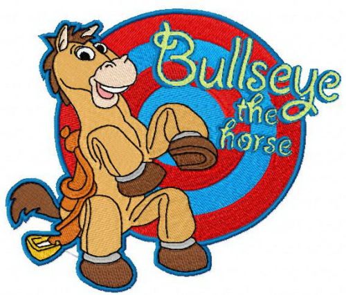 Bullseye the horse machine embroidery design