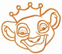 Lion King muzzle embroidery design