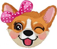 Gorgi girl embroidery design