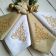 Christmas napkins with swirl christmas tree embroidery design