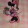 Minnie Mouse on embroidered bag