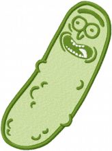 Pickle Rick embroidery design