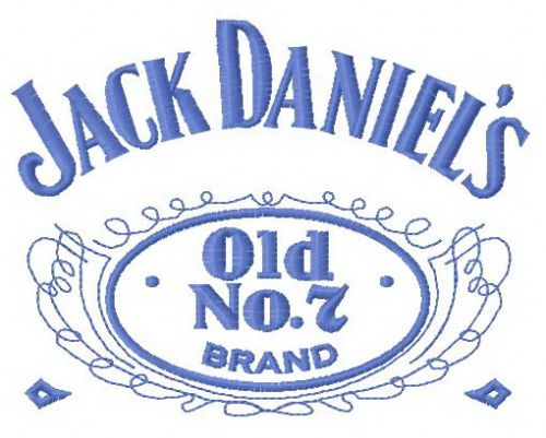 Jack Daniel's logo 4 machine embroidery design