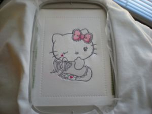 hello kitty angel embroidery design in hoop