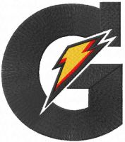 Gatorade logo embroidery design