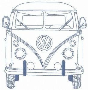 My Volkswagen Van embroidery design