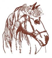 Romantic horse 9 embroidery design