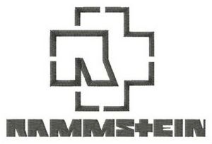 Rammstein alternative logo embroidery design