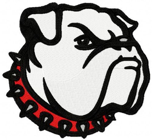 Georgia Bulldogs mascot machine embroidery design