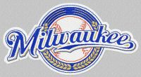 Milwaukee Brewers logo 2 embroidery design