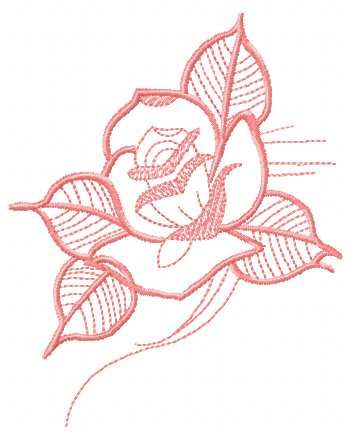 pink rose free embroidery design 18