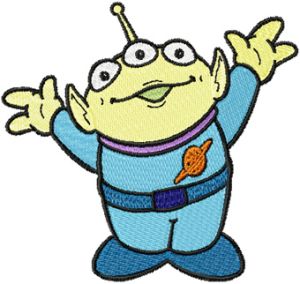 Alien Plush  embroidery design