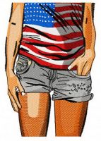 4th of July 2 embroidery design