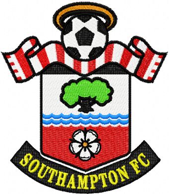 Southampton FC logo machine embroidery design