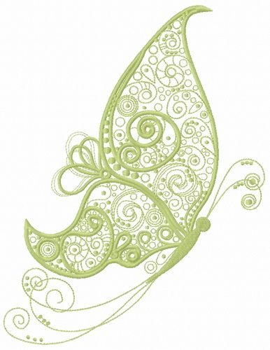 Fancy butterfly 6 machine embroidery design