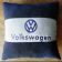 Volkswagen logo design on pillowcase embroidered