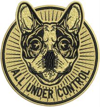 All under control embroidery design